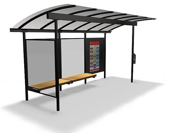 Combibus overkapping - GroundLevel straatmeubilair