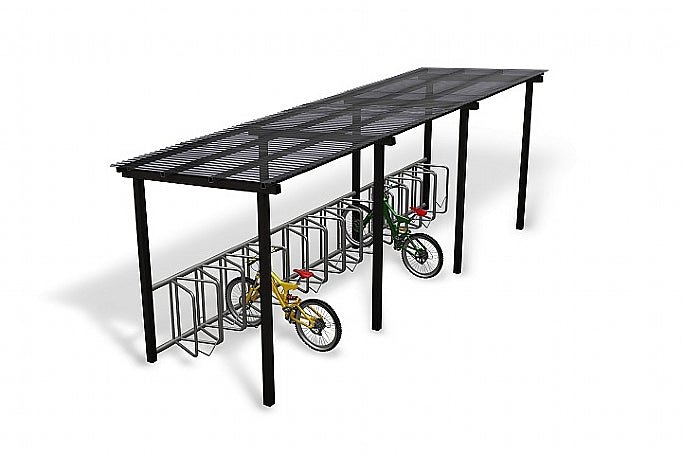 Overkapping Light - Fietsenrek - GroundLevel straatmeubilair - Euroform - W