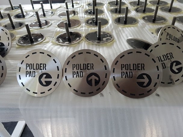 Wegdeknagel GL met uw logo of tekst - Wegdeknagels & markeernagels - GroundLevel straatmeubilair - GroundLevel