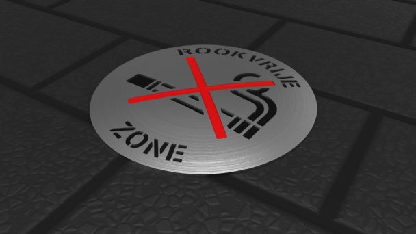 Wegdeknagel GL Rookzone - Wegdeknagels & markeernagels - GroundLevel straatmeubilair - GroundLevel