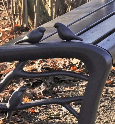 Amsterdam 750 Jaar: De Vondel Verzen parkbank