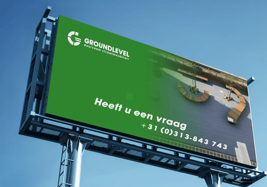 Next level branding voor GroundLevel: een nieuwe generatie, een nieuwe ambitie. - GroundLevel straatmeubilair