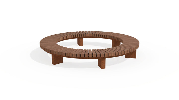 Bank BRUUT (half)rond - GroundLevel straatmeubilair