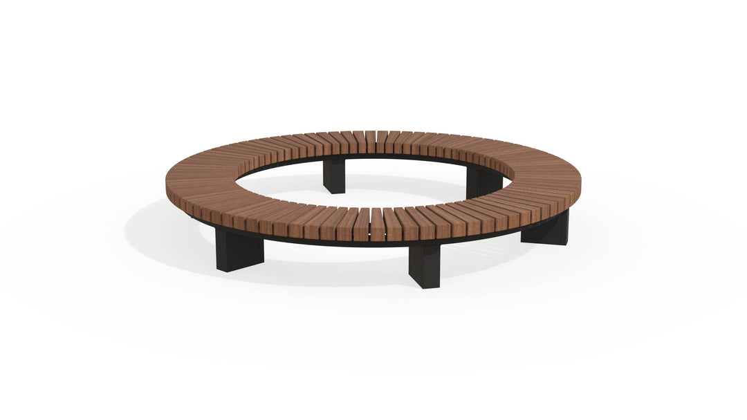 Bank BRUUT (half)rond - GroundLevel straatmeubilair