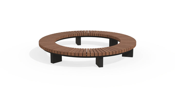 Bank BRUUT (half)rond - GroundLevel straatmeubilair