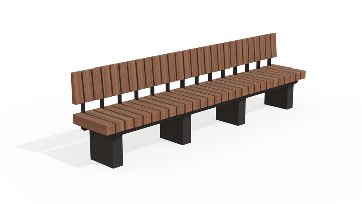Zitbank BRUUT met rugleuning