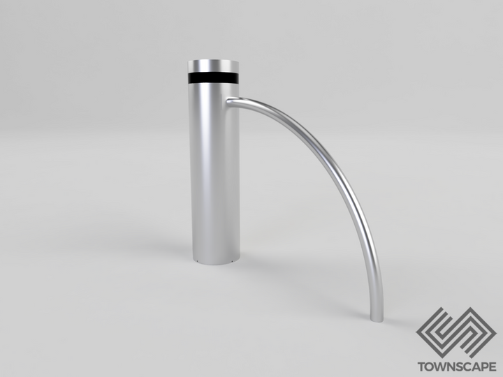 PAS68 CT40 Wessex afzetpaal met fietsrek - Ultra Shallow Mount