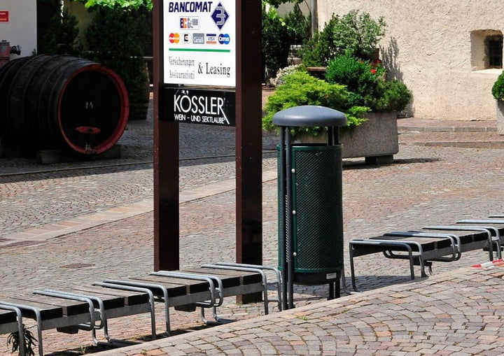 Afvalbak Contour M - Afvalbak - GroundLevel straatmeubilair - Euroform - W