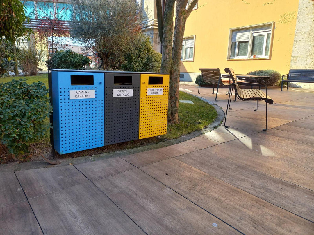 Afvalbak Ecology - Afvalbak - GroundLevel straatmeubilair - Euroform - W