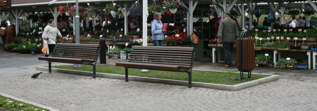 Zitbank Contour H - Bank - GroundLevel straatmeubilair - Euroform - W