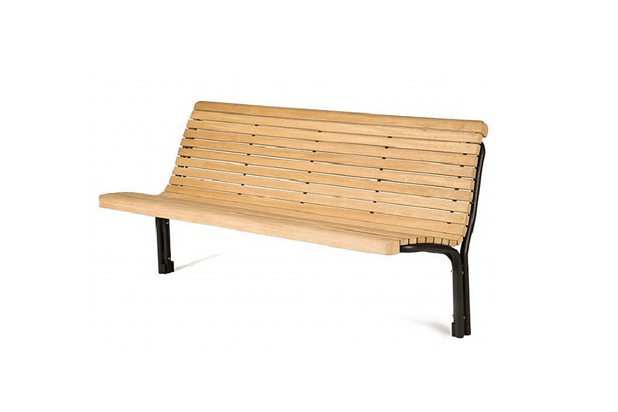 Zitbank Contour Hout - Bank - GroundLevel straatmeubilair - Euroform - W