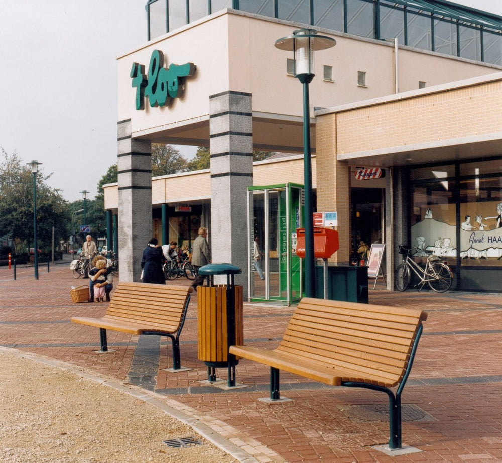 Zitbank Contour Hout - Bank - GroundLevel straatmeubilair - Euroform - W