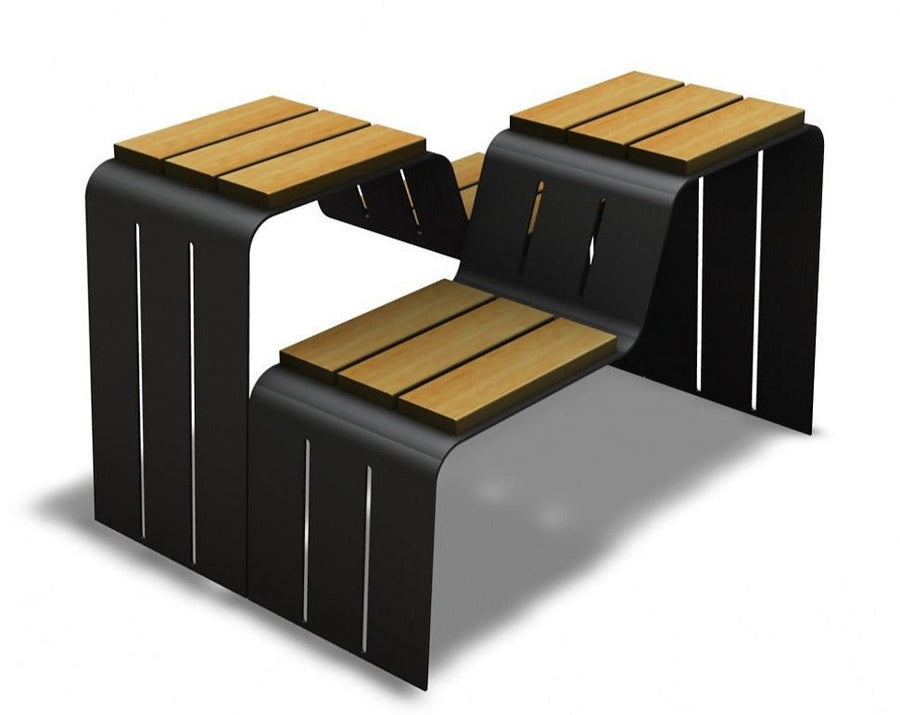 Zitbank Cryou - Bank - GroundLevel straatmeubilair - Euroform - W