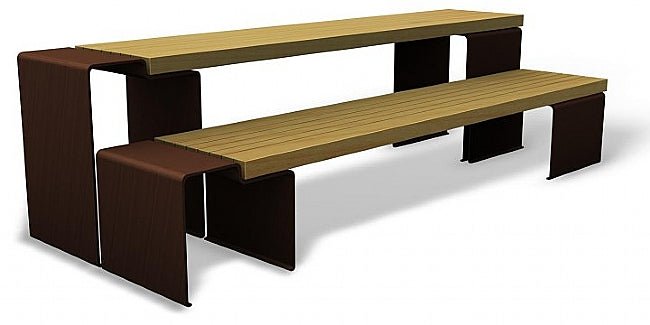 Zitbank Linea1310 - Bank - GroundLevel straatmeubilair - Euroform - W