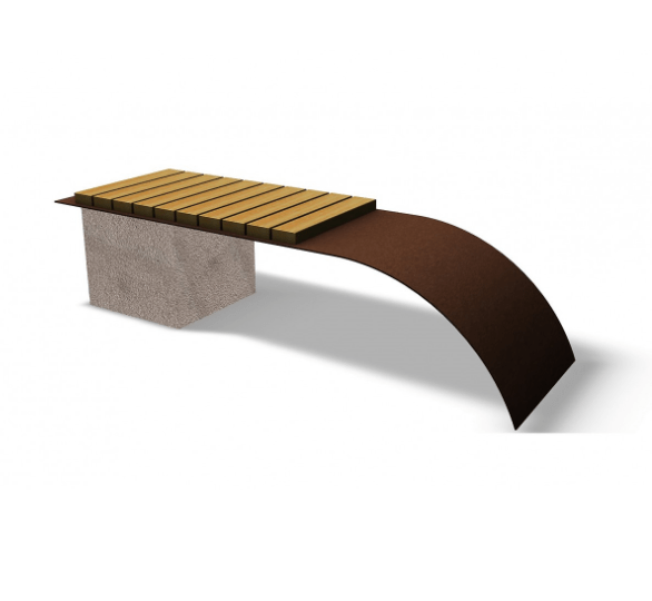 Zitbank Mimesi - Bank - GroundLevel straatmeubilair - Euroform - W