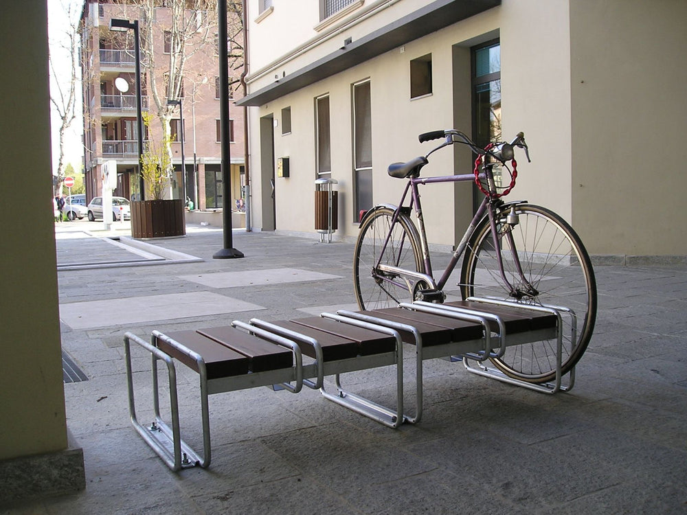 Bank fietsklem Basic 196 - Fietsenrek - GroundLevel straatmeubilair - Euroform - W