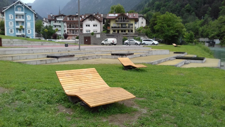 Loungebank Panorama - Ligstoelen - GroundLevel straatmeubilair - Euroform - W