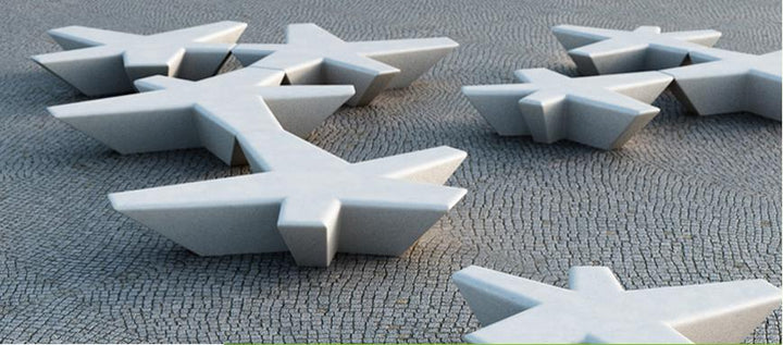 FLOR - Vlakke banken - GroundLevel straatmeubilair - Escofet