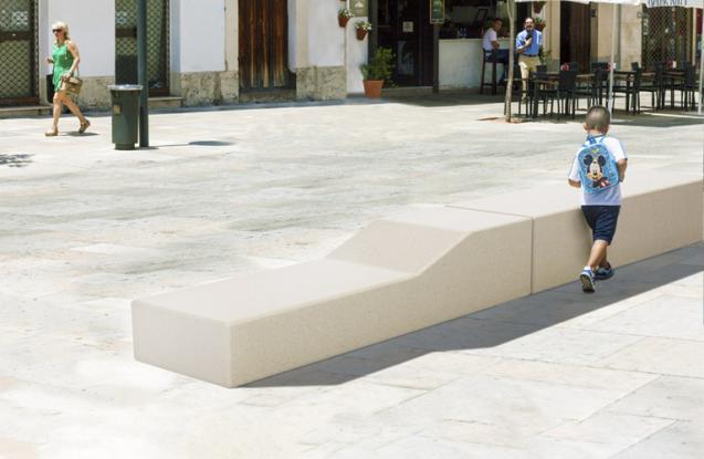 Garonne - Vlakke banken - GroundLevel straatmeubilair - Escofet