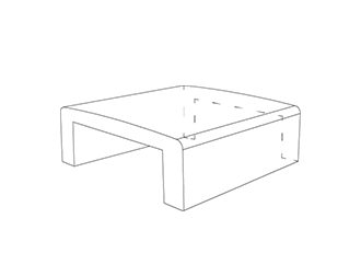 Kushi - Vlakke banken - GroundLevel straatmeubilair - Escofet