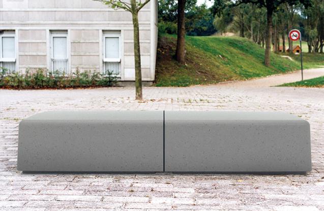 Kushi - Vlakke banken - GroundLevel straatmeubilair - Escofet